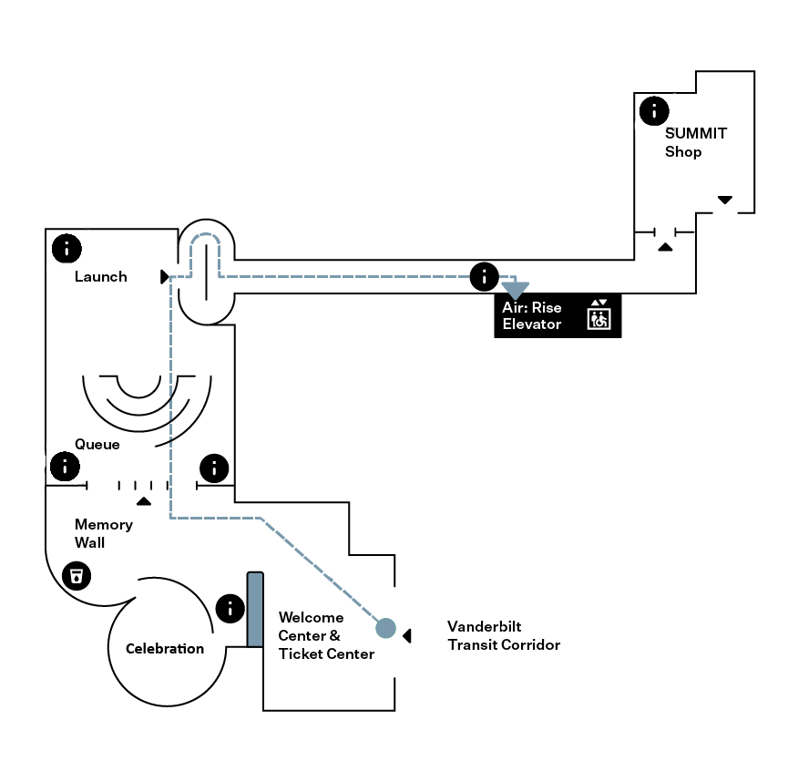 SUMMIT One Vanderbilt Less Intense Sensory Routes